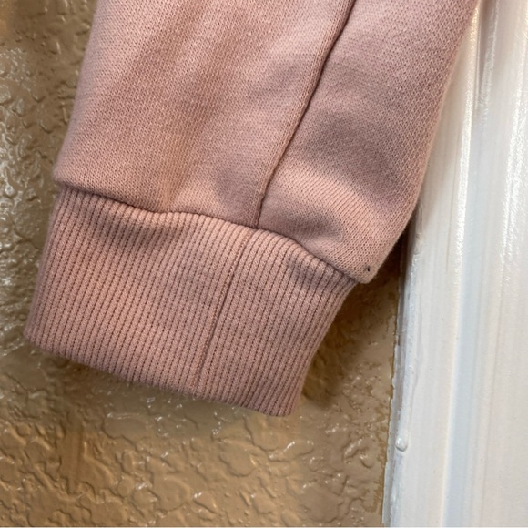 Rue21 Women M Hoodie Sweatshirt Crop Cut Out Holes Distressed Pullover Casual - Picture 2 of 11